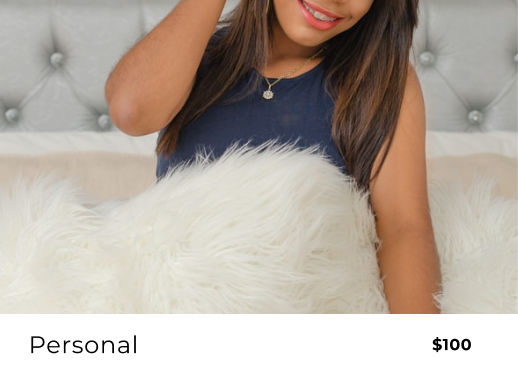Woman in a photoshoot